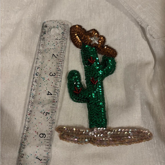 Vintage Sequin Cactus Patch - Picture 3 of 5